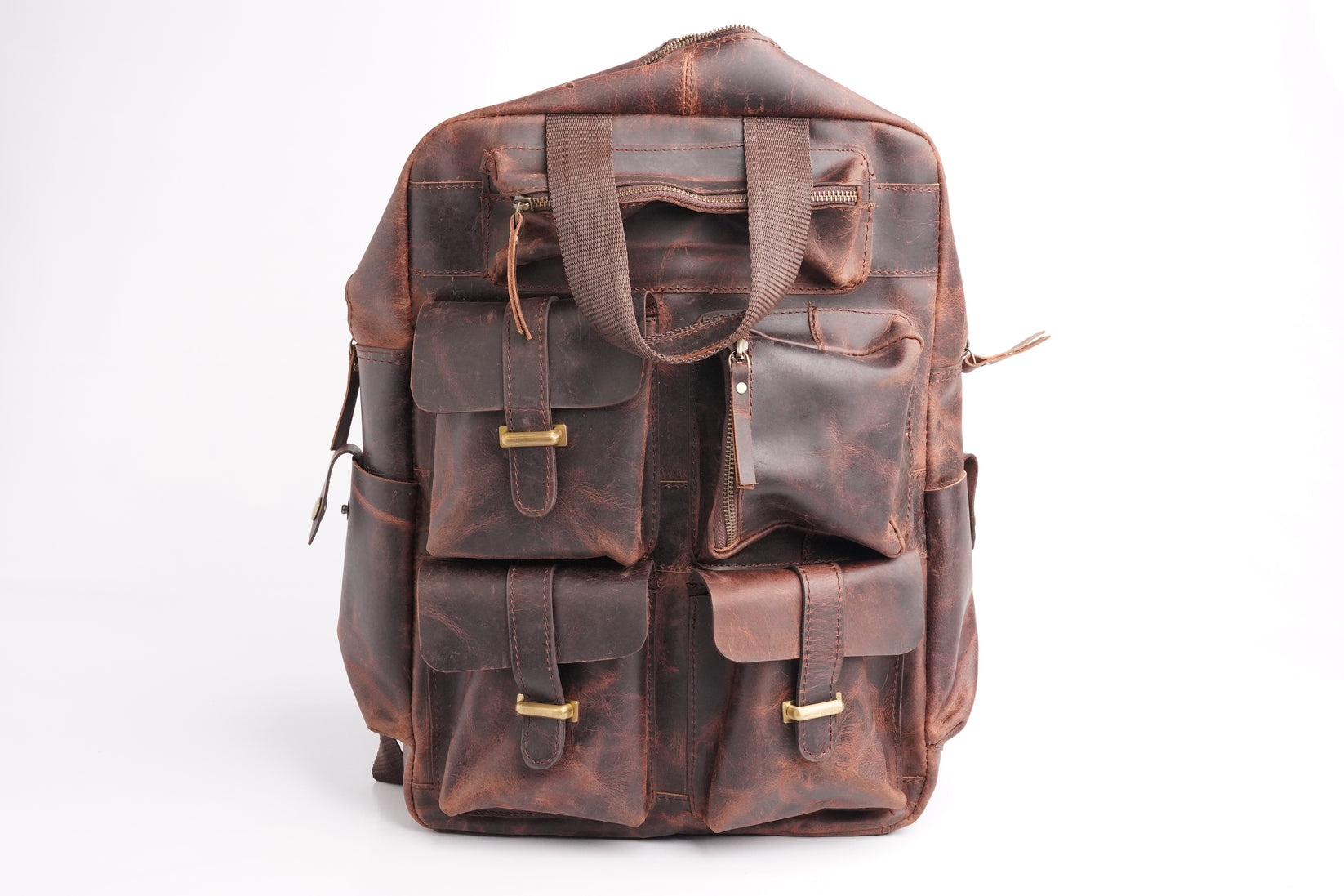 Seven Pocket Backpack – Leather Manor